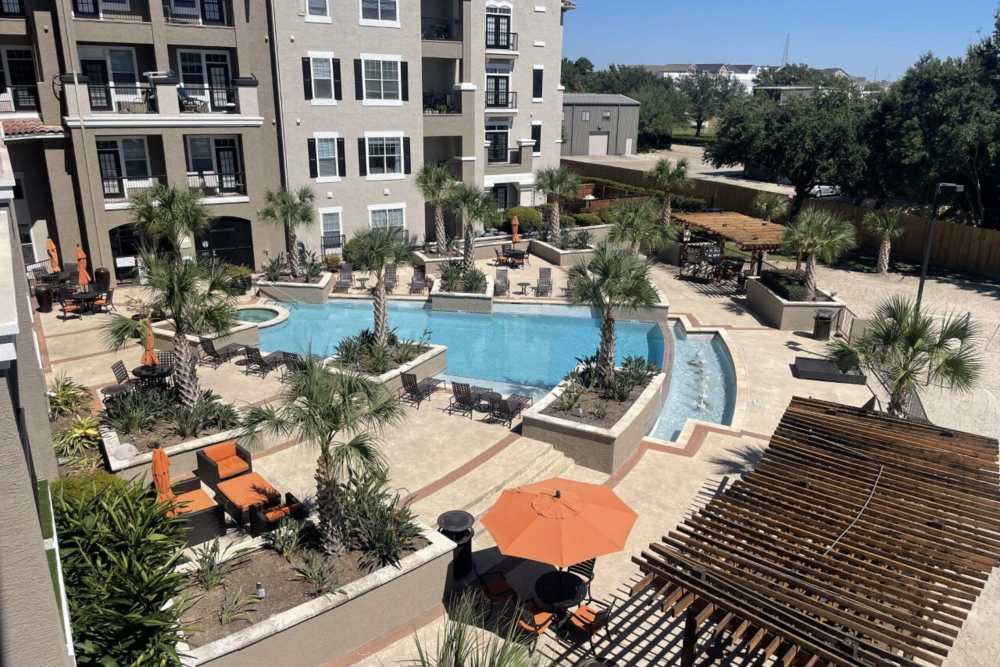 Charming view of community at Heights on Katy in Houston, Texas,