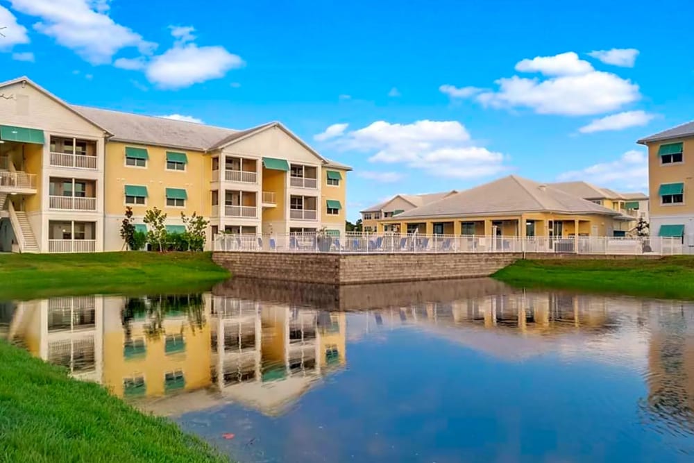 Stunning lake outside of Waterline Bonita Springs in Bonita Springs, Florida