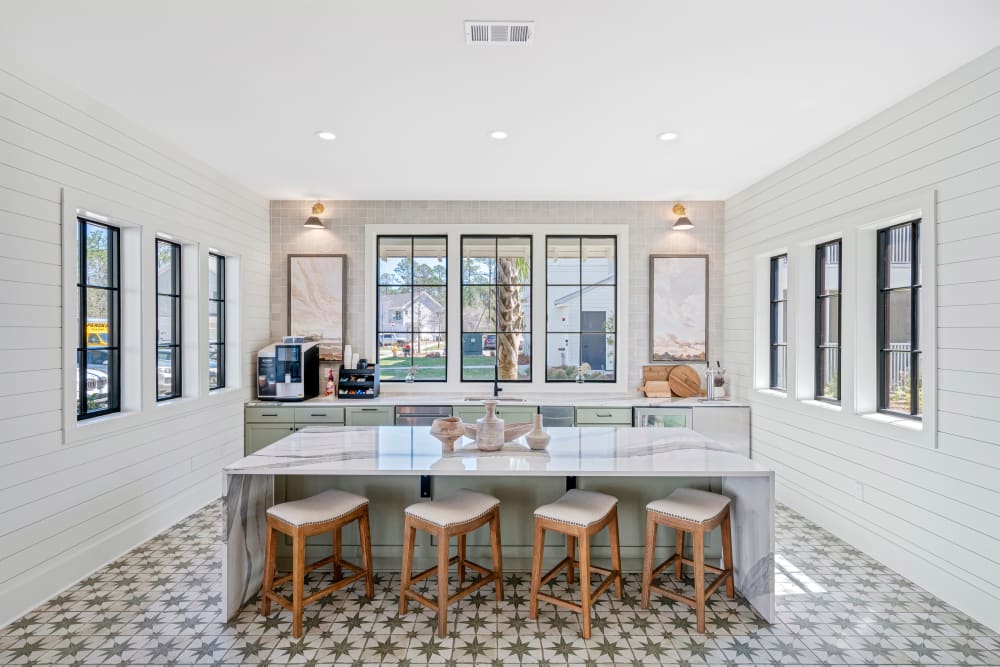 Community kitchen at Primrose at Santa Rosa Beach in Santa Rosa Beach, Florida