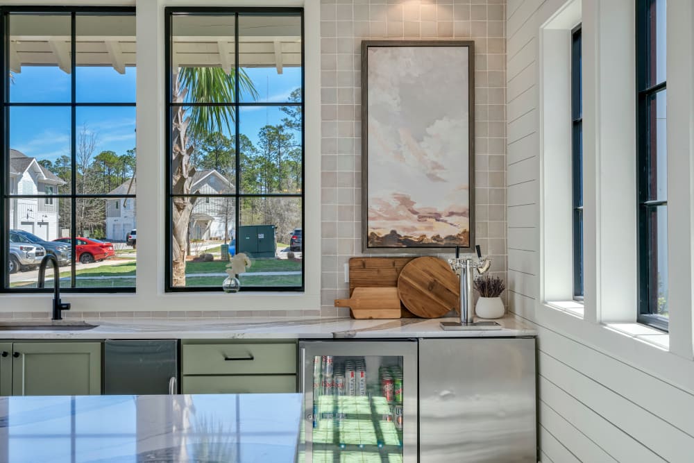 Community kitchen at Primrose at Santa Rosa Beach in Santa Rosa Beach, Florida