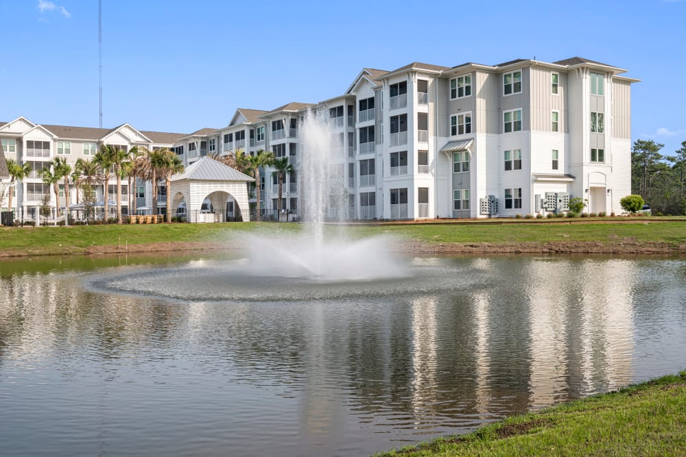 Water feature outside of Primrose at Santa Rosa Beach in Santa Rosa Beach, Florida