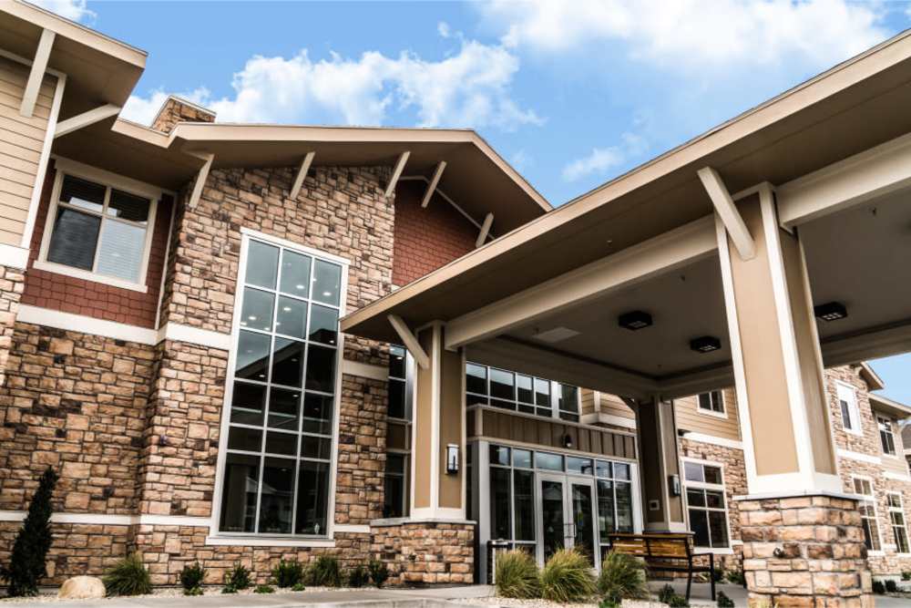 Entrance to Crescent Senior Living in Sandy, Utah