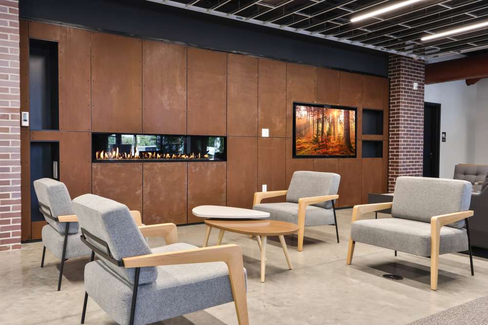 Relax and lounge in our clubhouse at Six 10 Flats in Bethlehem, Pennsylvania