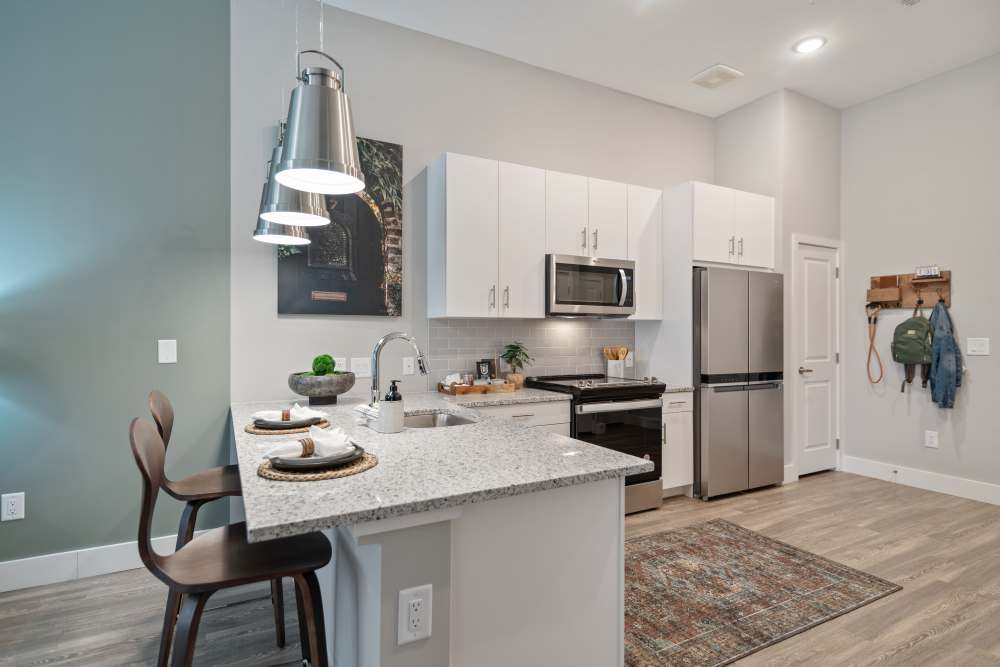 Stainless-steel appliances in a kitchen at 101 Depot in Smyrna, Tennessee