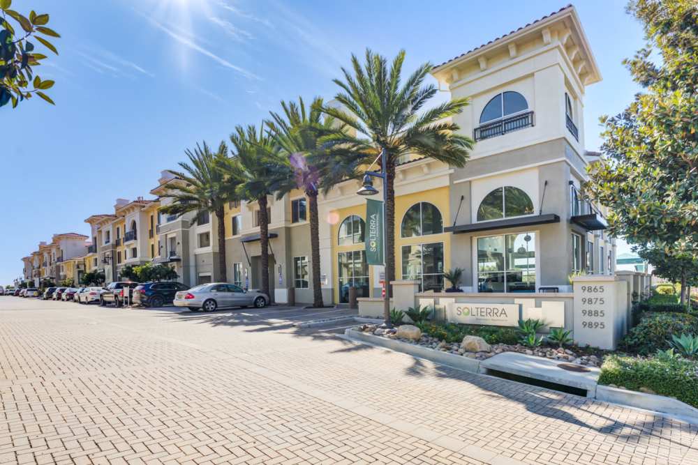 Exterior of building at Solterra in San Diego, California