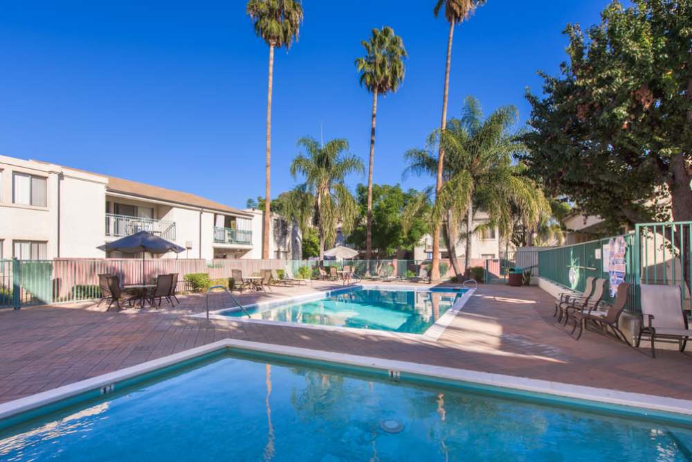 Inground community pool at Tarzana Terrace in Tarzana, California