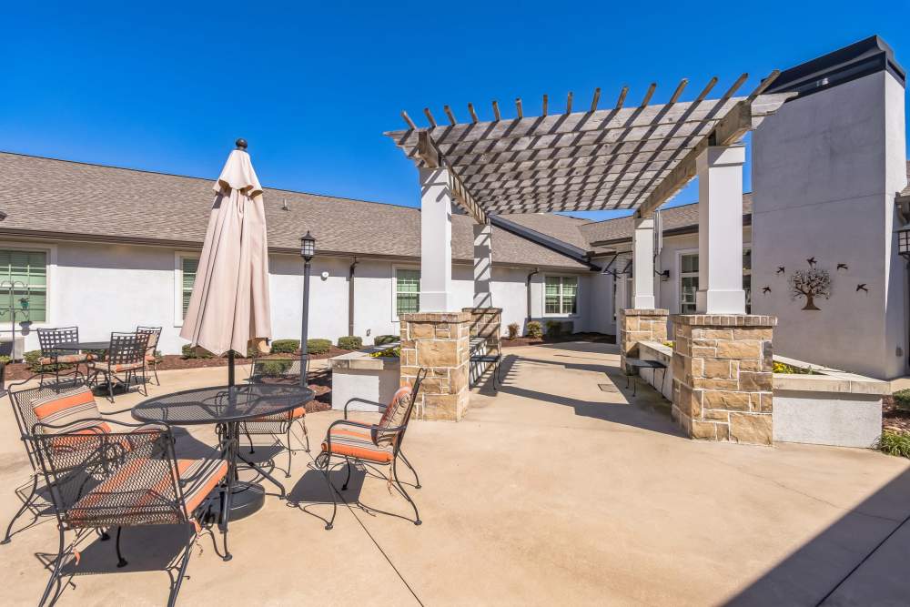 Pergola outside at Barclay House of Aiken in Aiken, South Carolina