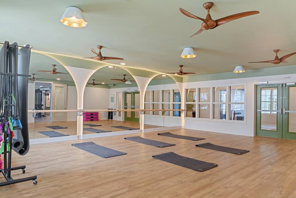 Yoga studio at Lake Forest at Swift Creek in Midlothian, Virginia