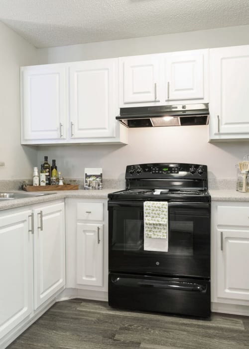 Kitchen at Belle Vista Apartments in Lithonia, Georgia