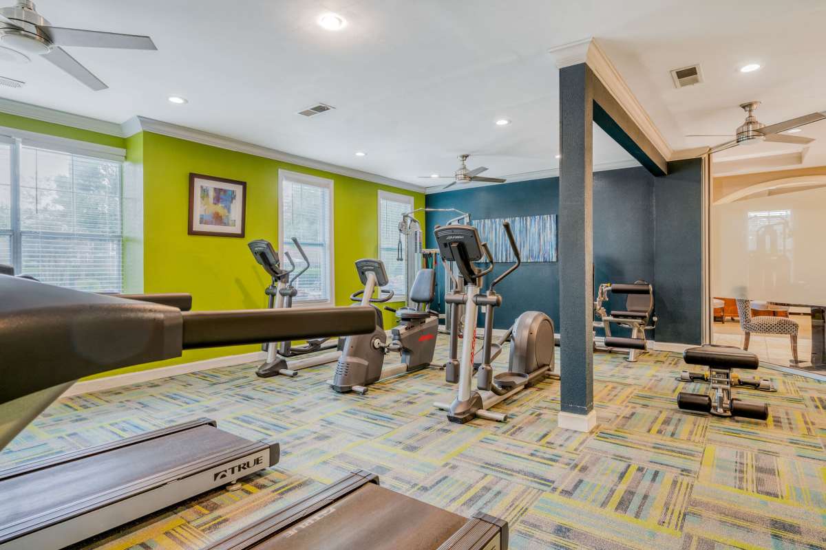 Fitness center at Legacy Mill in Athens, Georgia