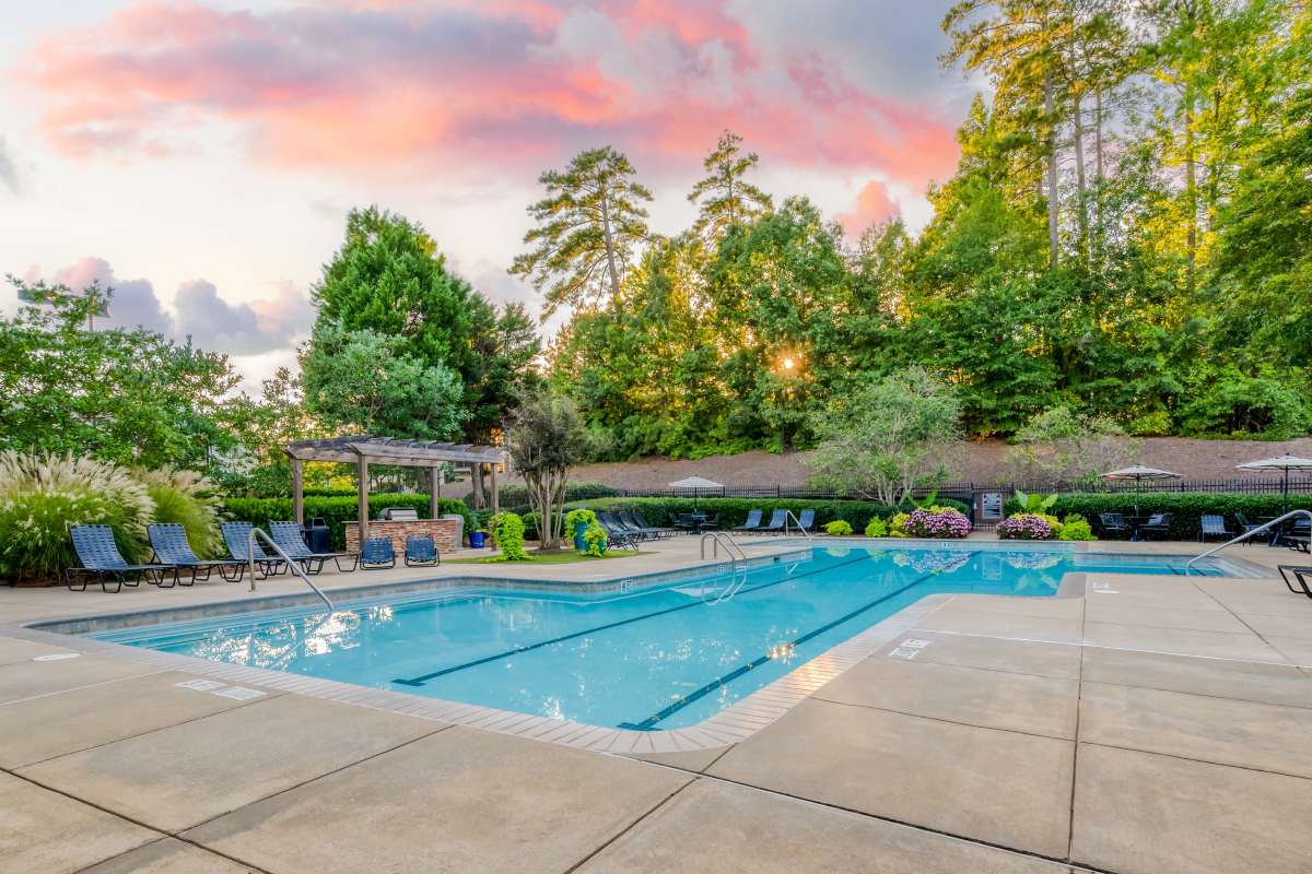 Refreshing swimming pool at Legacy Mill in Athens, Georgia