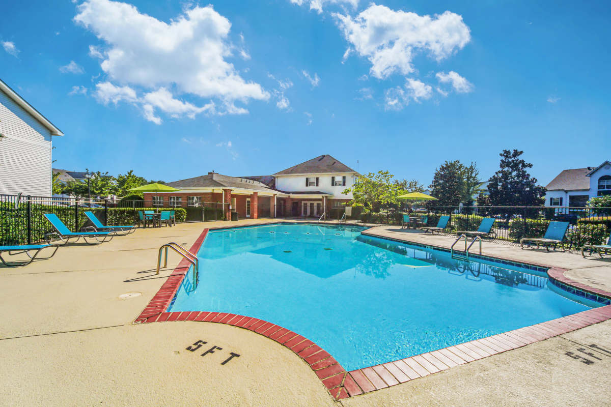 We have a swimming pool at The Landings at Houston Levee in Cordova, Tennessee