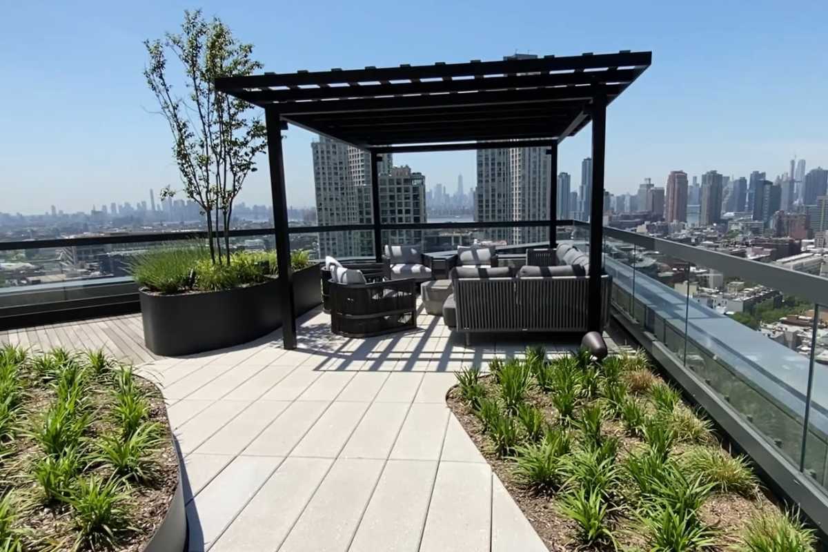 Roof Deck at 8 Court Square in Long Island City, New York