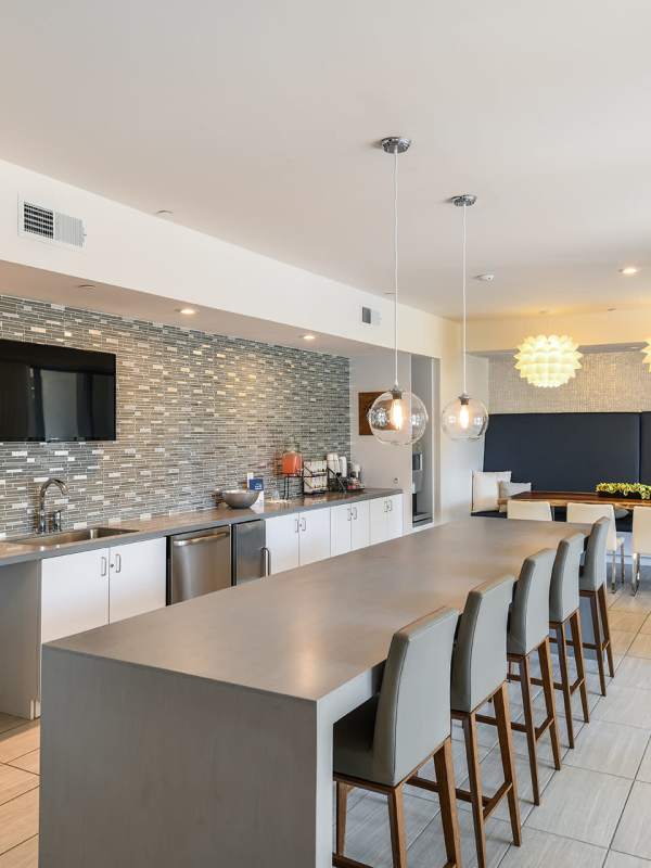 Model kitchen at Nine 12 Gateway in Altamonte Springs, Florida