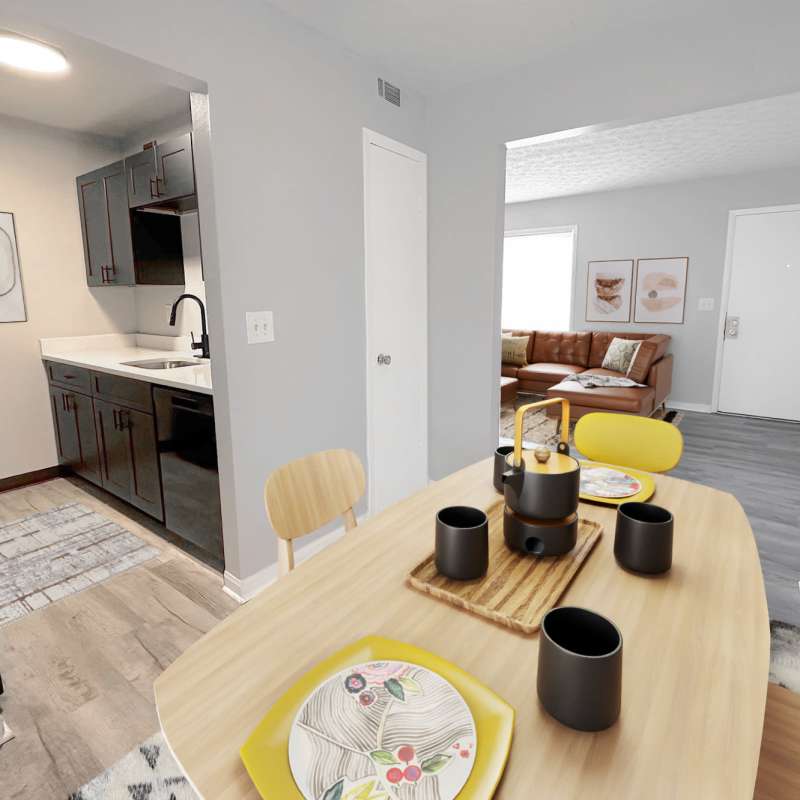 Dining area at Continent Village in Columbus, Ohio