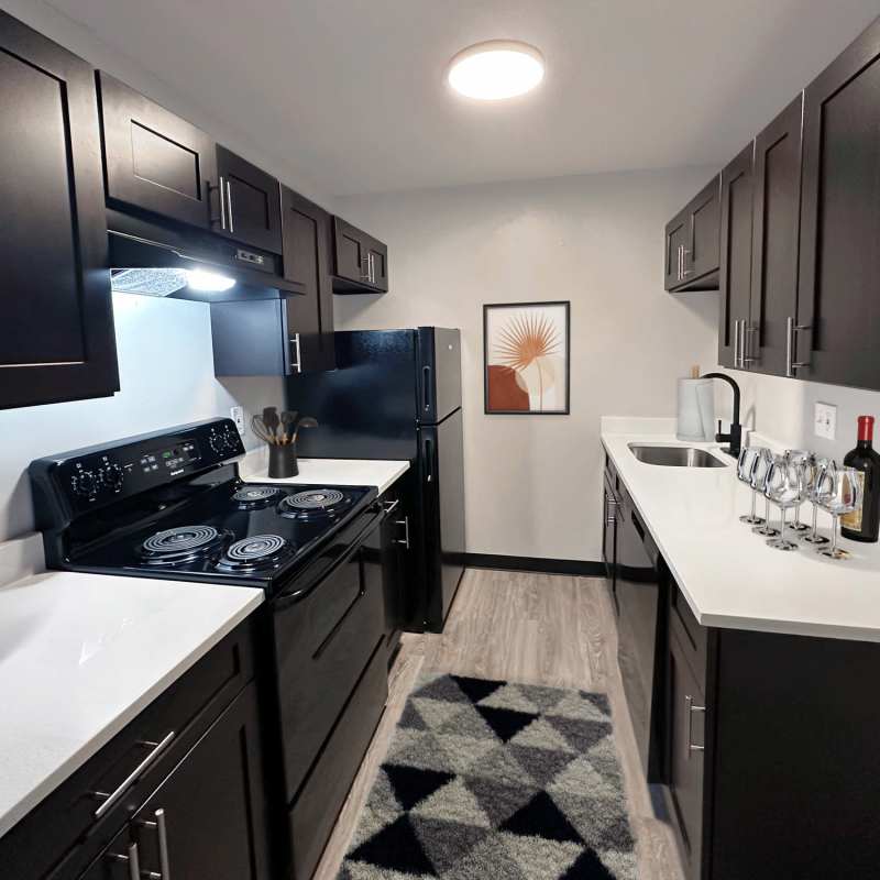 Kitchen at Continent Village in Columbus, Ohio