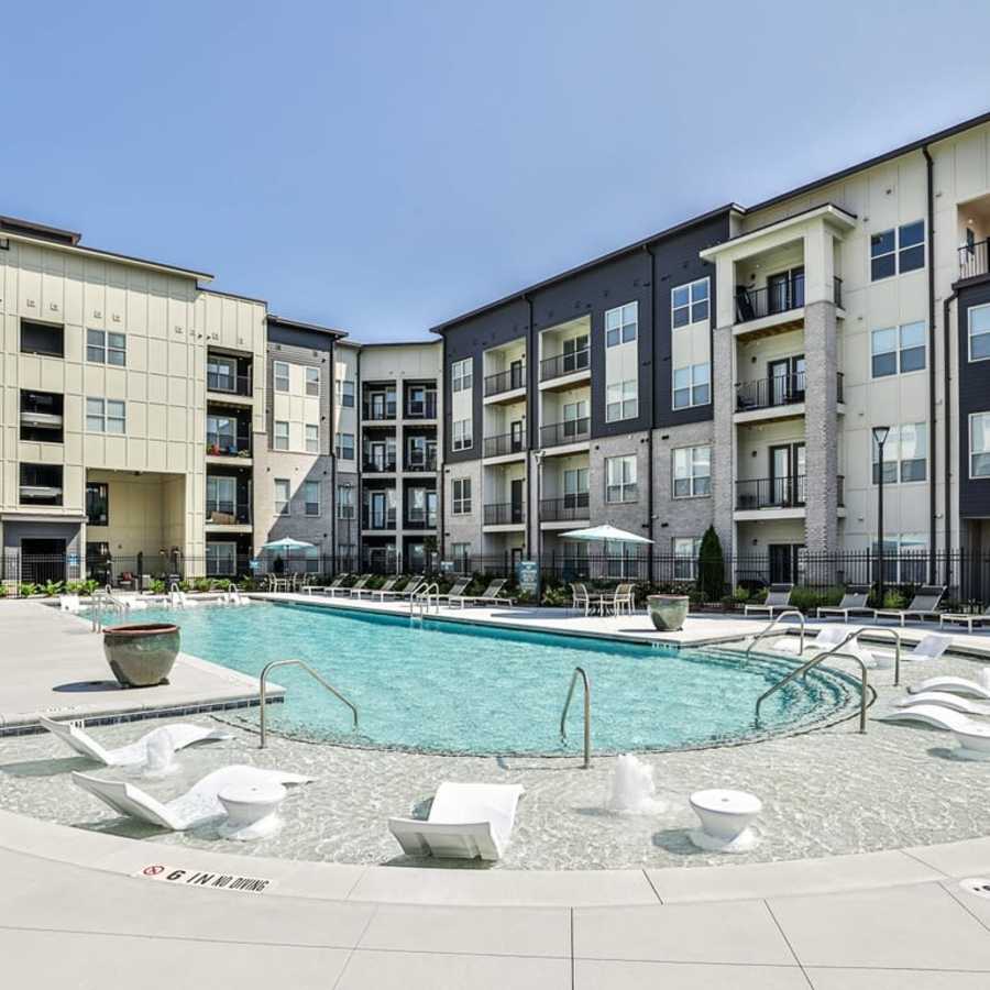 Aerial view of Compass at Windmill Lakes in Houston, Texas