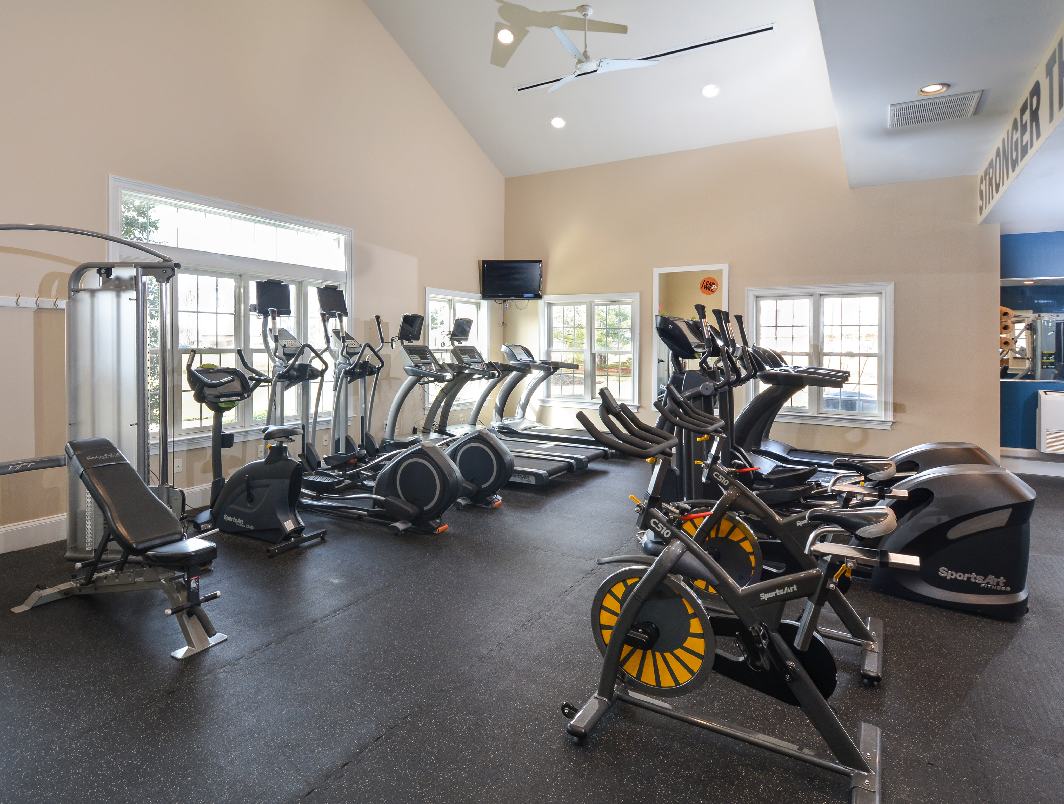 Fitness room at Franklin Commons, Bensalem, Pennsylvania