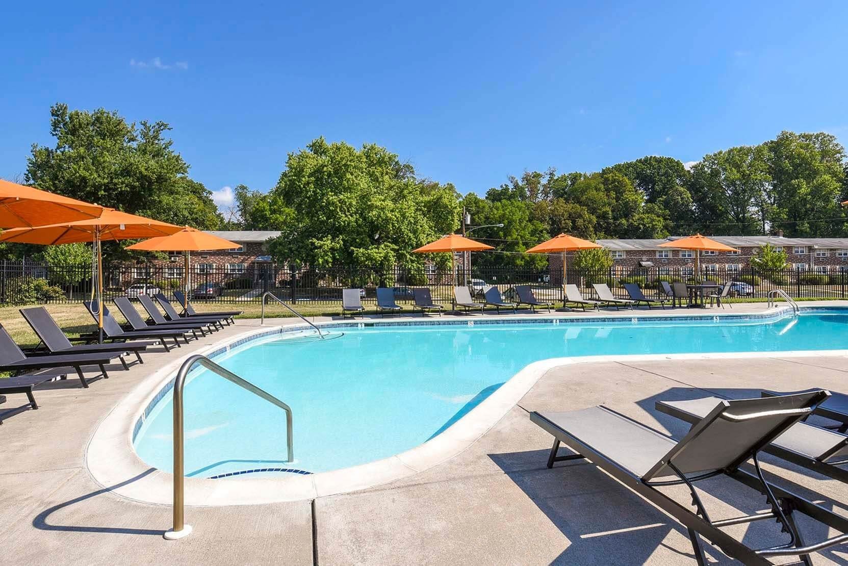 On-site swimming pool at The Wellington in Hatboro, Pennsylvania