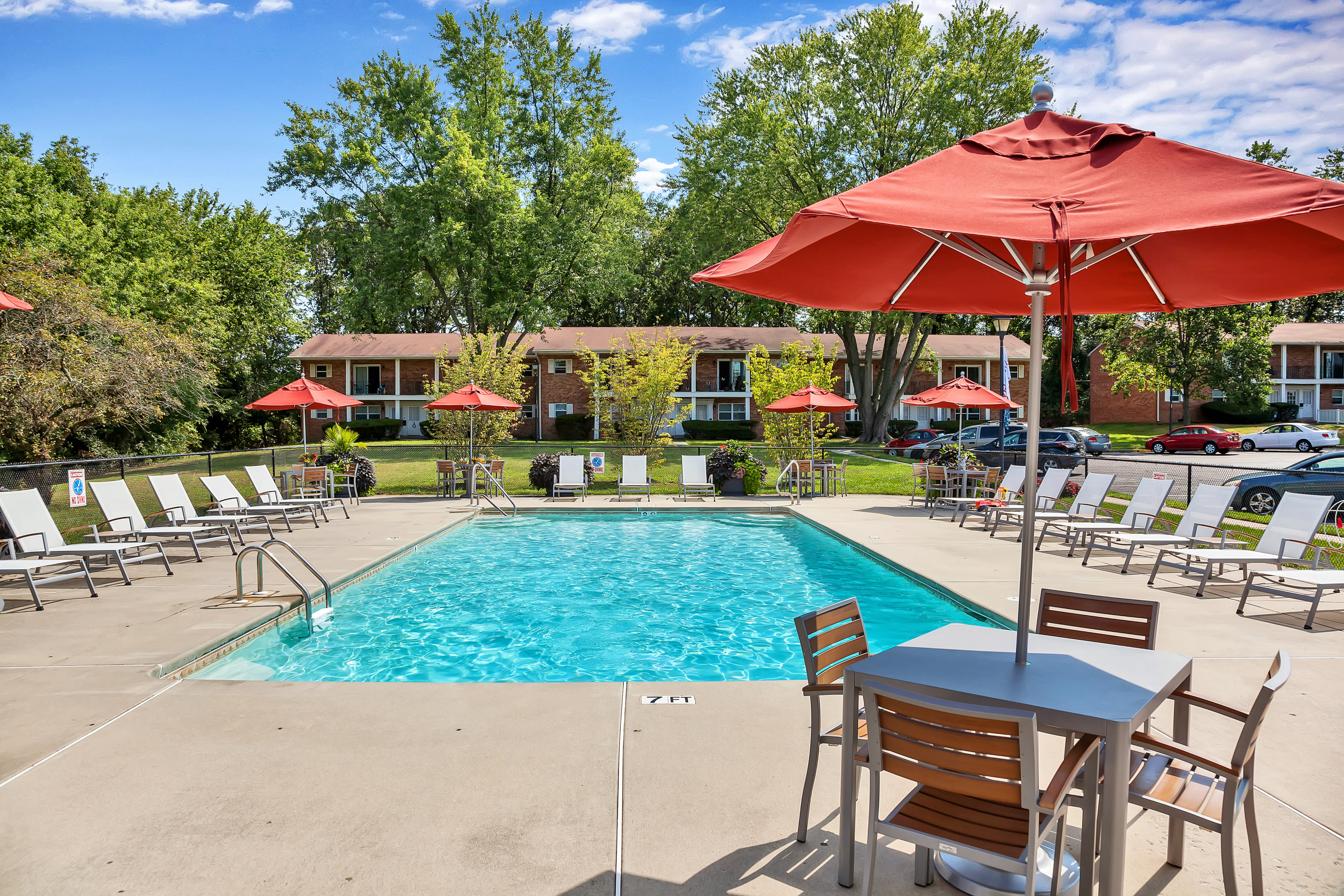 Swimming pool at Holly Court in Pitman, New Jersey