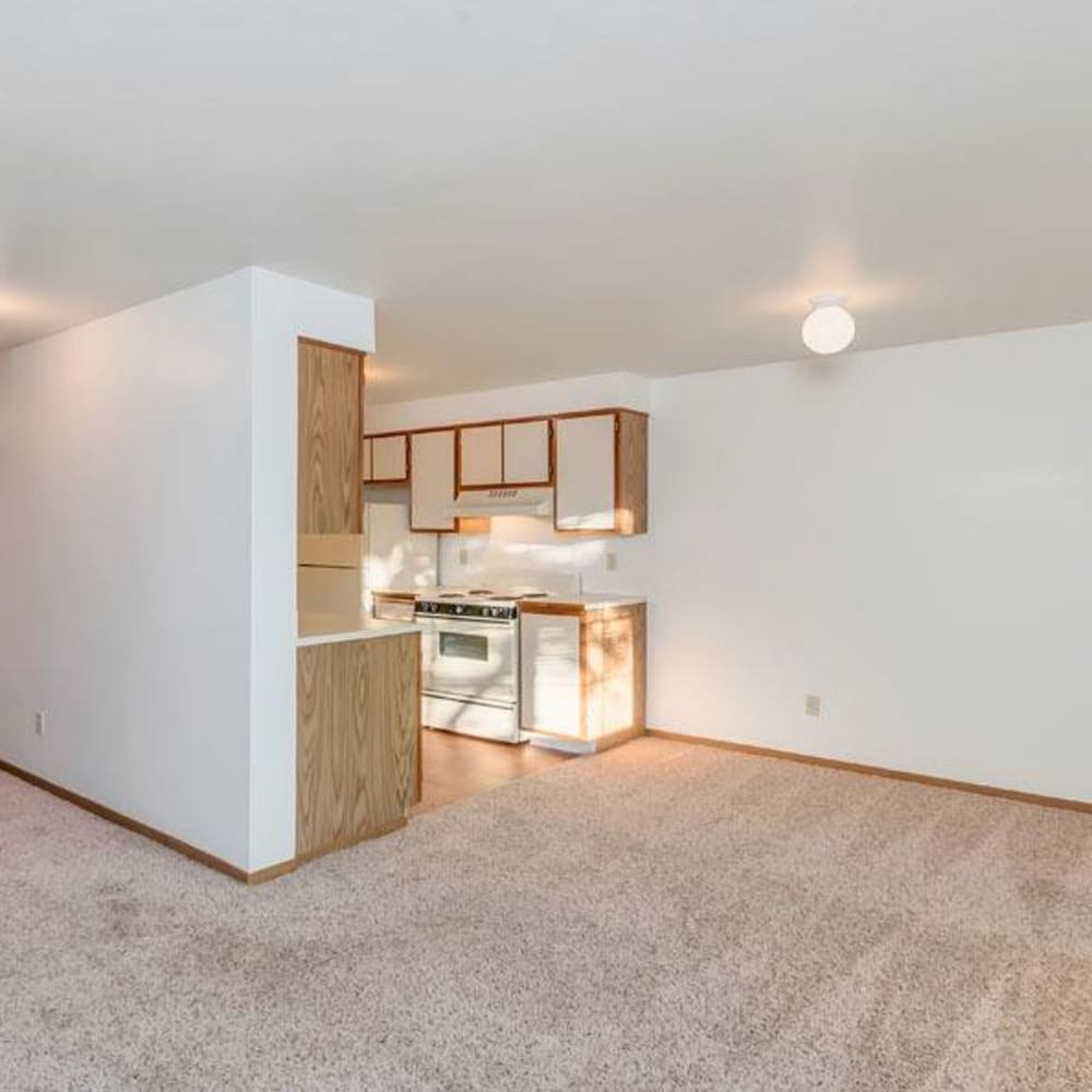 carpeted floors at Courtside Apartments in Olympia, Washington