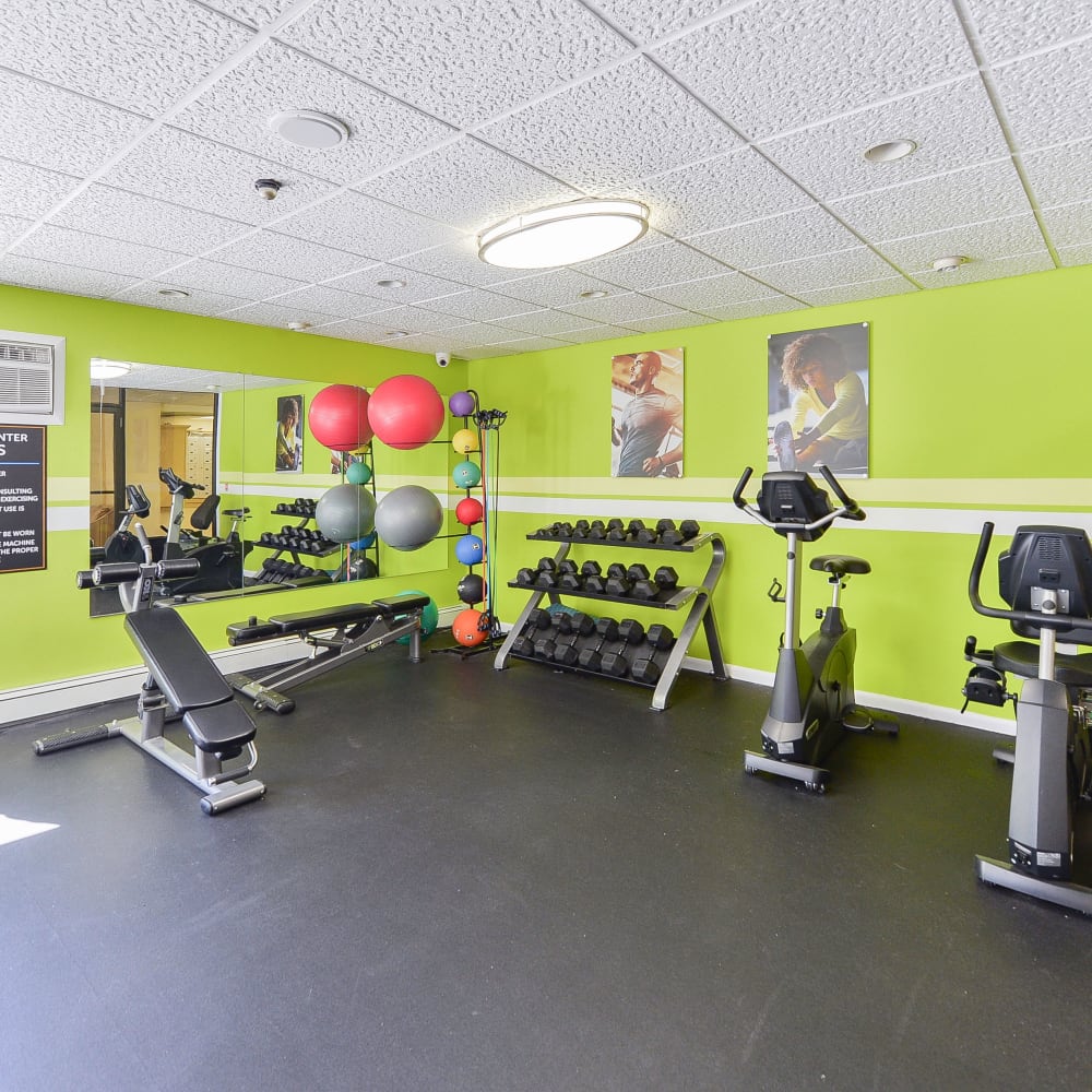 Fitness center at Lexington House Apartment Homes in Cherry Hill, New Jersey