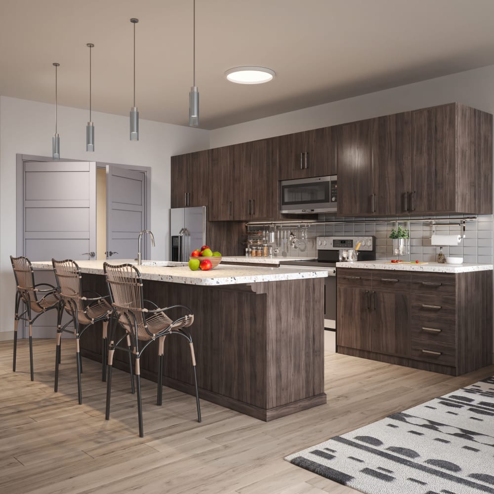 Stainless-Steel Appliances In Apartment Kitchens At The District at Chandler In Chandler, Arizona