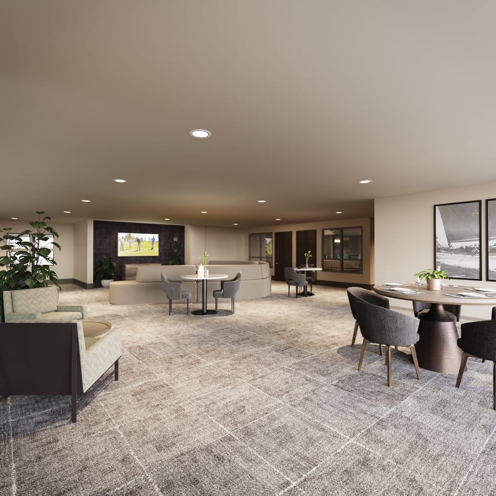 Clubhouse Executive Lounge At The District at Chandler In Chandler, Arizona
