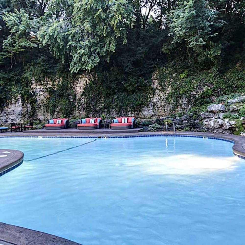 The pool at The Falls in Mission, Kansas