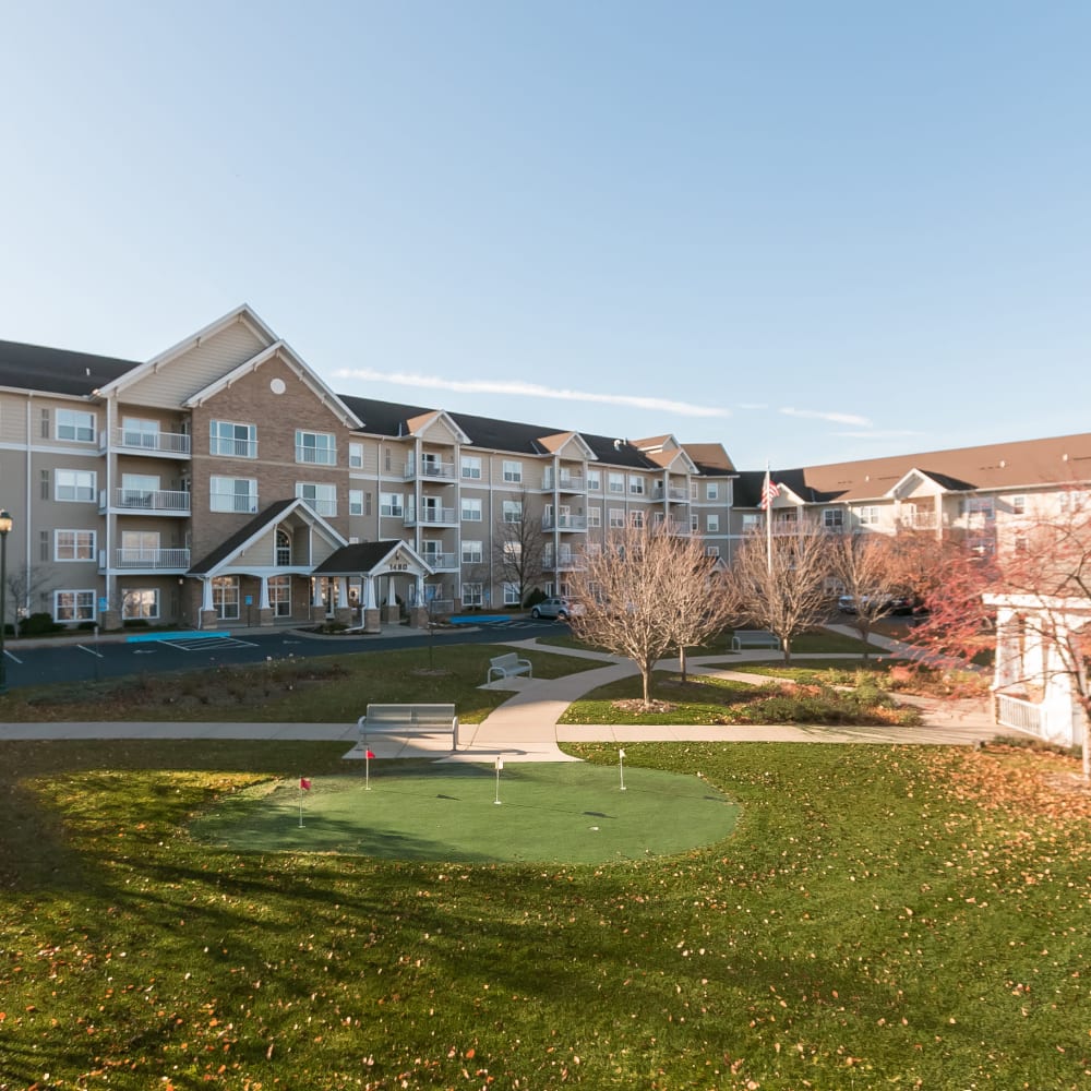 Putting green at Applewood Pointe of Roseville in Roseville, Minnesota