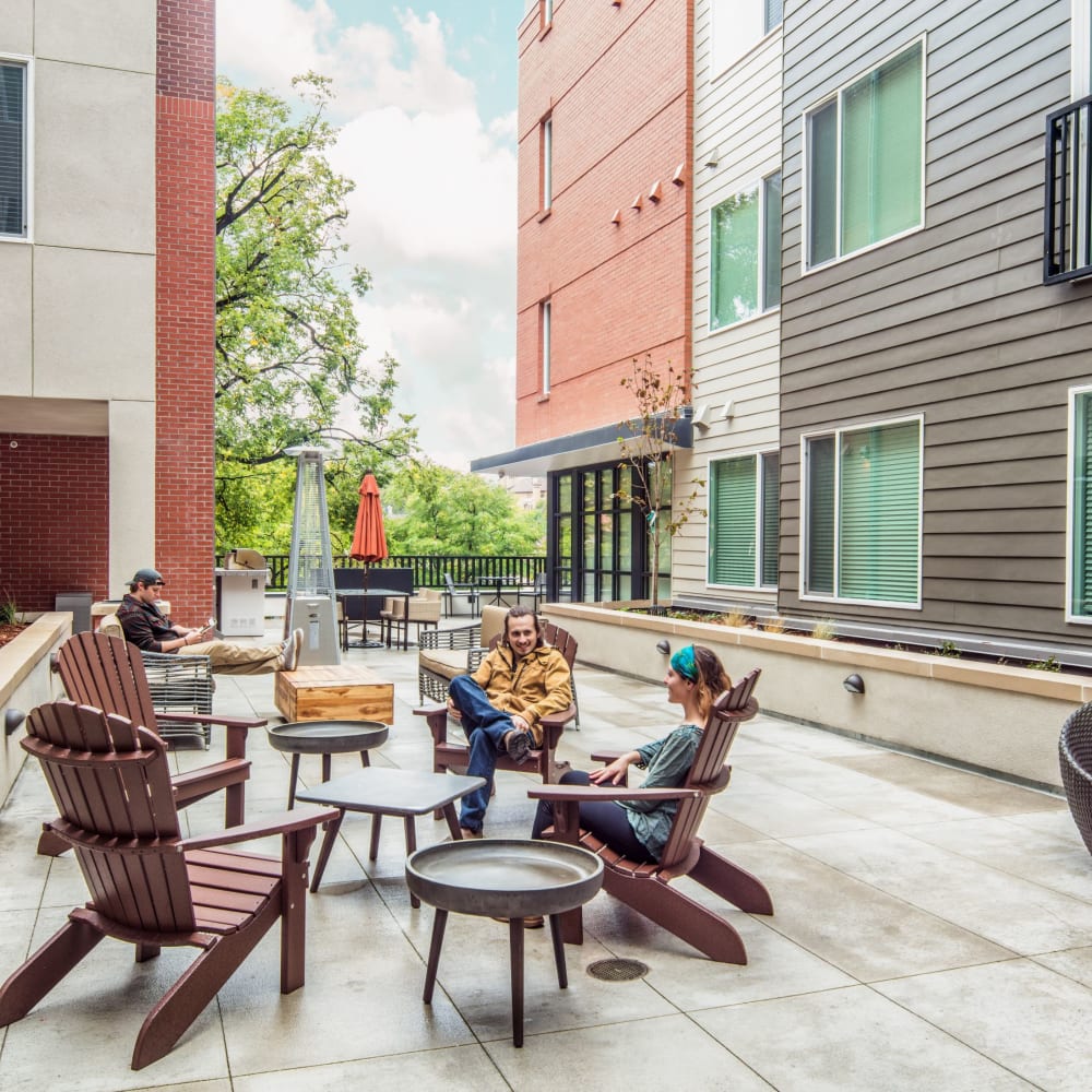Outdoor patio area at UNCOMMON Fort Collins in Fort Collins, Colorado