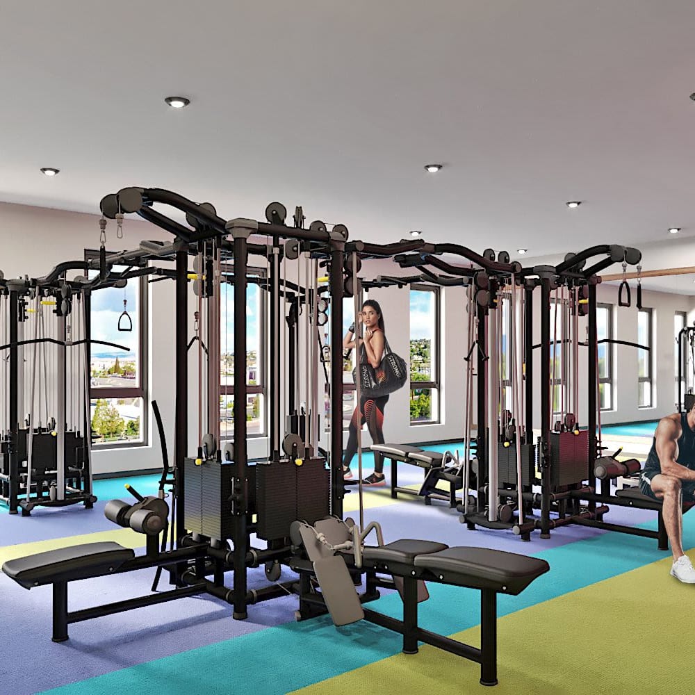 Fitness center at UNCOMMON Reno in Reno, Nevada