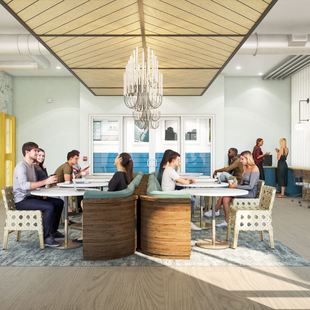 Community study spot at UNCOMMON Wilmington in Wilmington, North Carolina