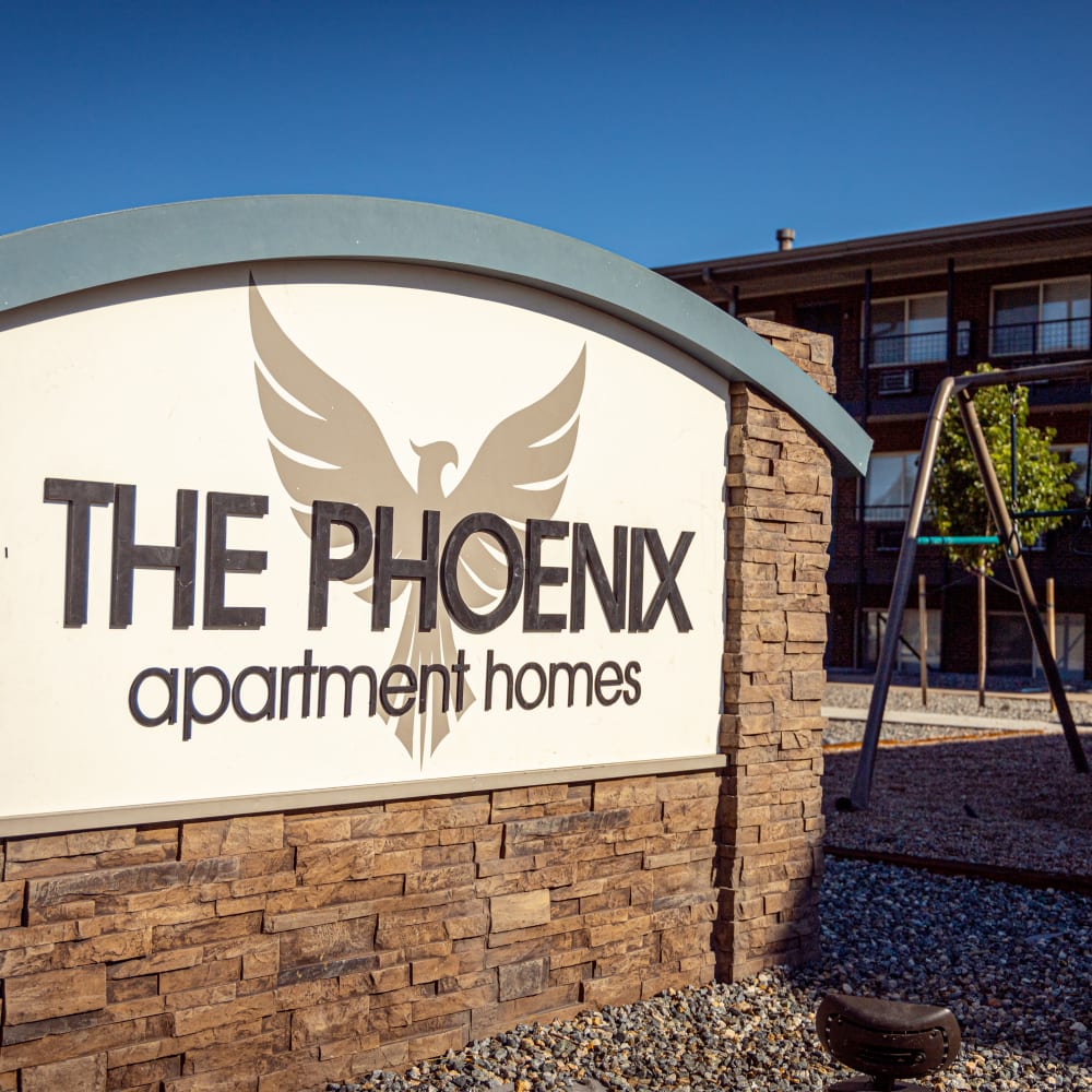 Main sign at The Phoenix in Brighton, Colorado