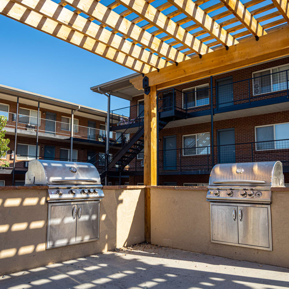 Two BBQ grills at The Phoenix in Brighton, Colorado