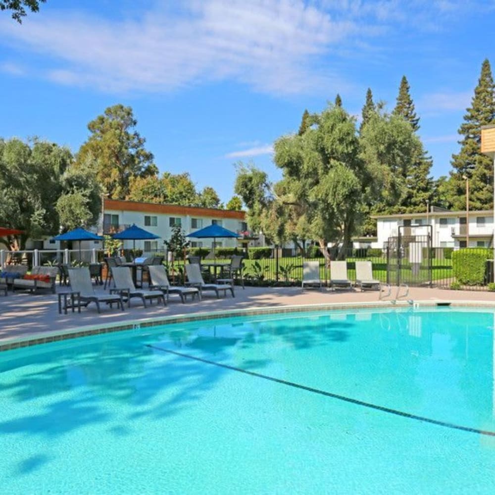 Outdoor pool at The Davenport in Sacramento, California