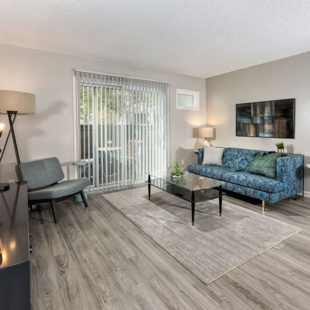 Spacious floor plan layout at The Davenport in Sacramento, California