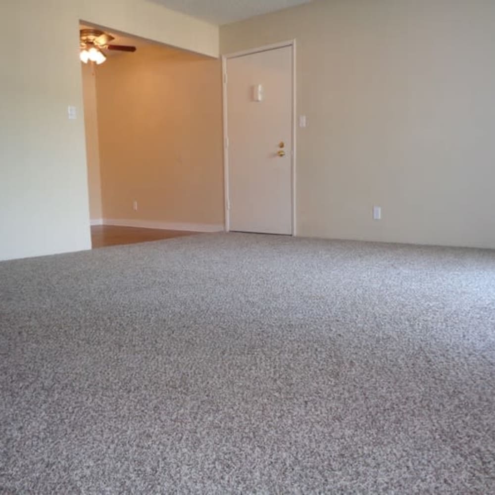 Spacious living room at Amber Park in Sacramento, California