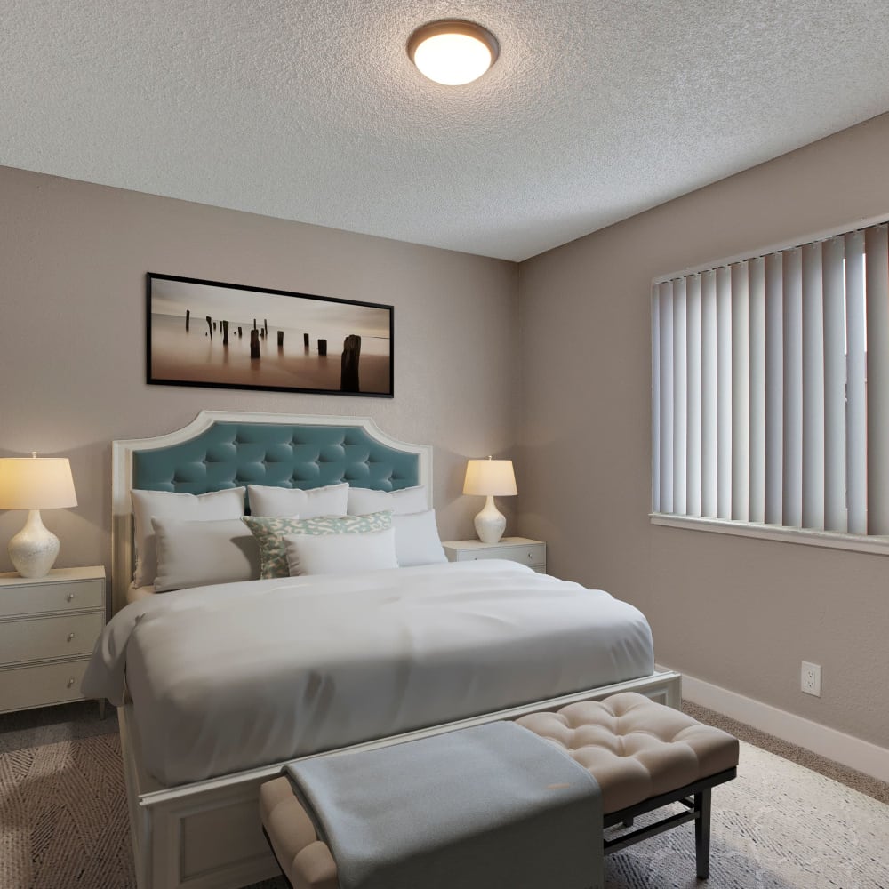 Bedroom at The Hawthorne in Carmichael, California