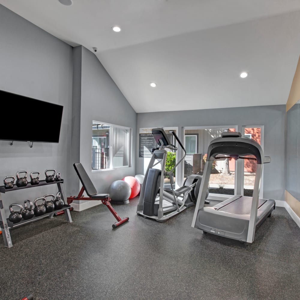 Gym at The Archer in Sacramento, California