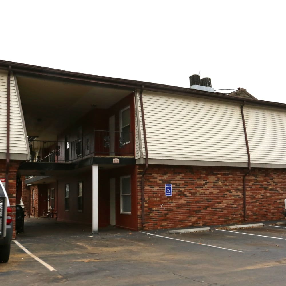 Parking lot at Clifton Ridge Apartments in Louisville, Kentucky