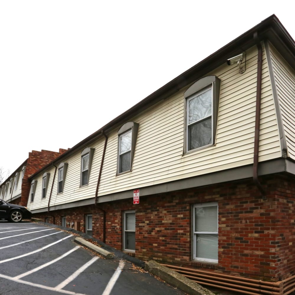 Parking spaces at Clifton Ridge Apartments in Louisville, Kentucky