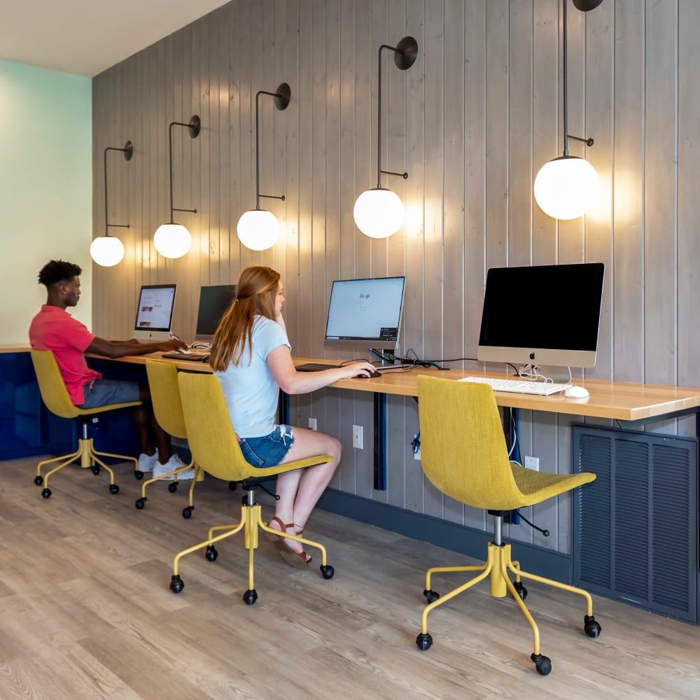 Community study spot at UNCOMMON Wilmington in Wilmington, North Carolina