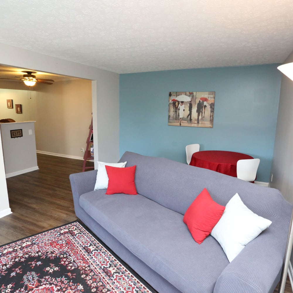 Living room at Willowbrook Apartments in Louisville, Kentucky
