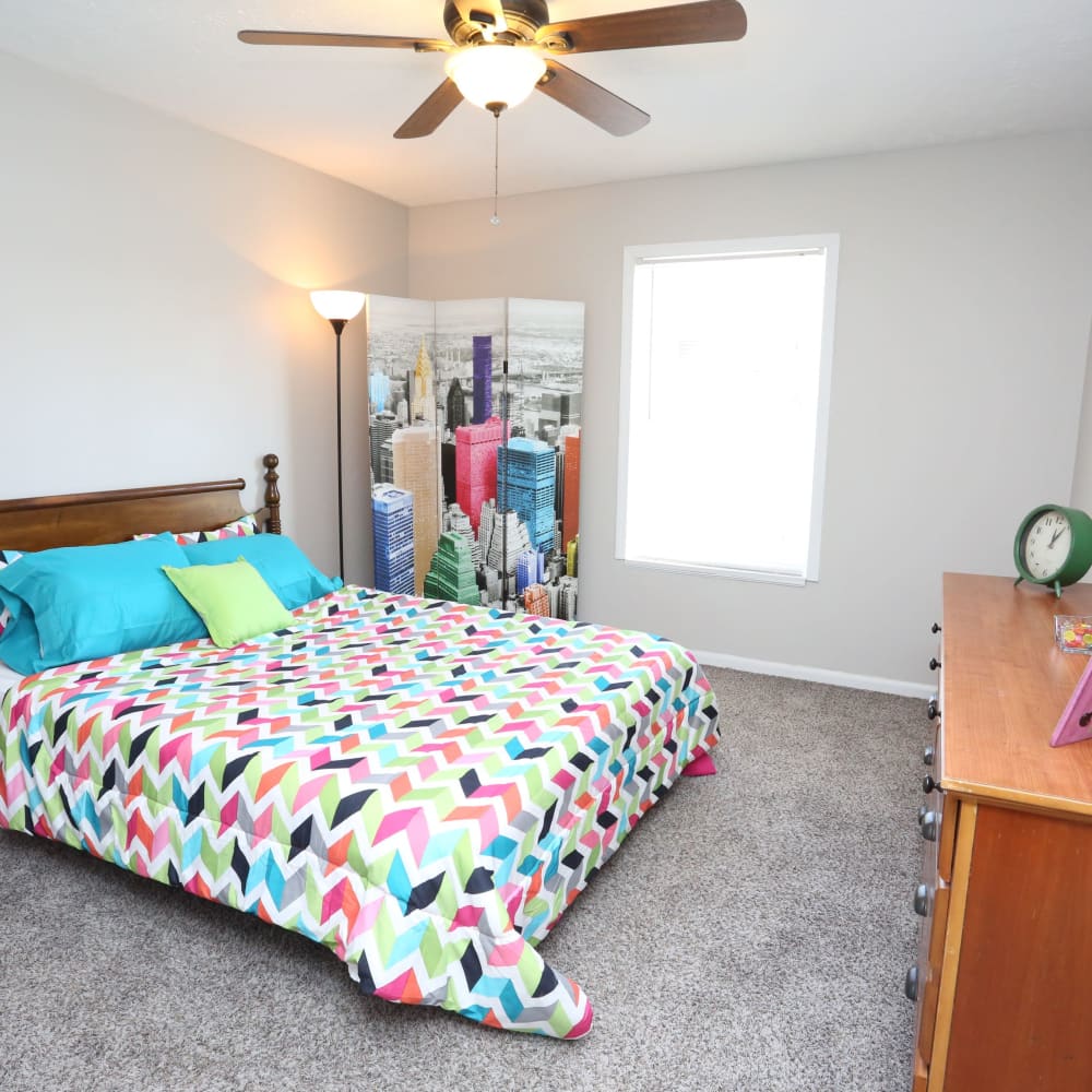 Bedroom at Willowbrook Apartments in Louisville, Kentucky
