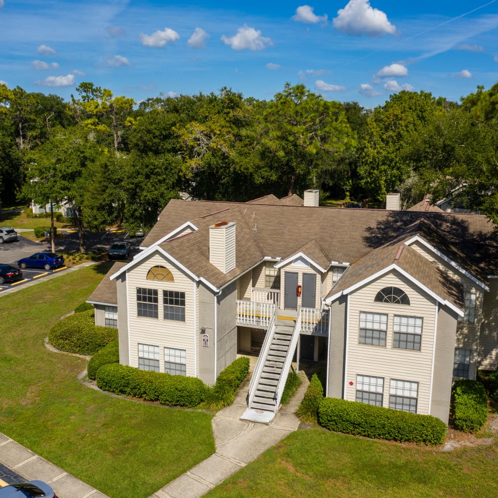 An aerial view of the complex at Avenue @Creekbridge in Brandon, Florida