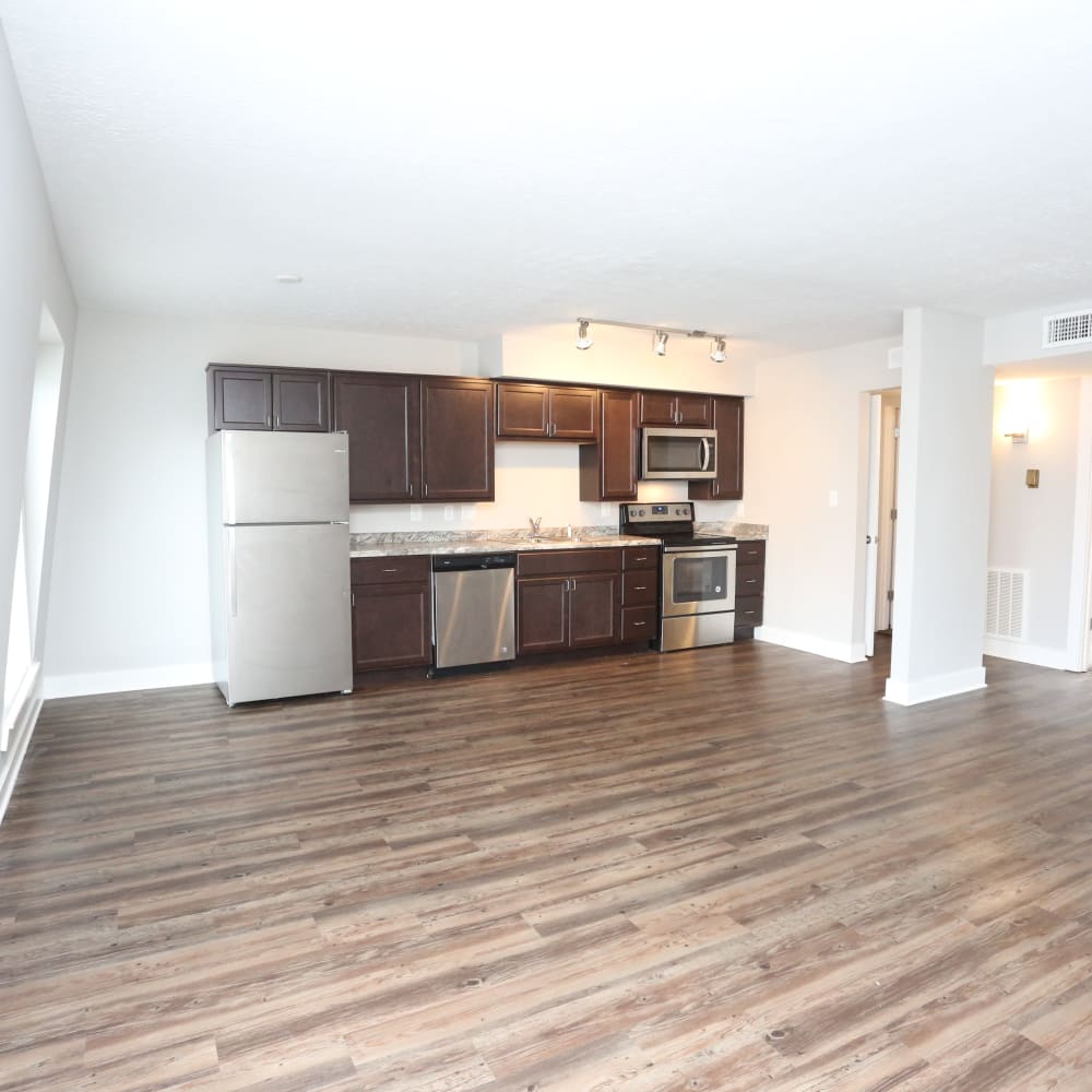 An open-concept floor plan at Reserve at Lindsay in Louisville, Kentucky