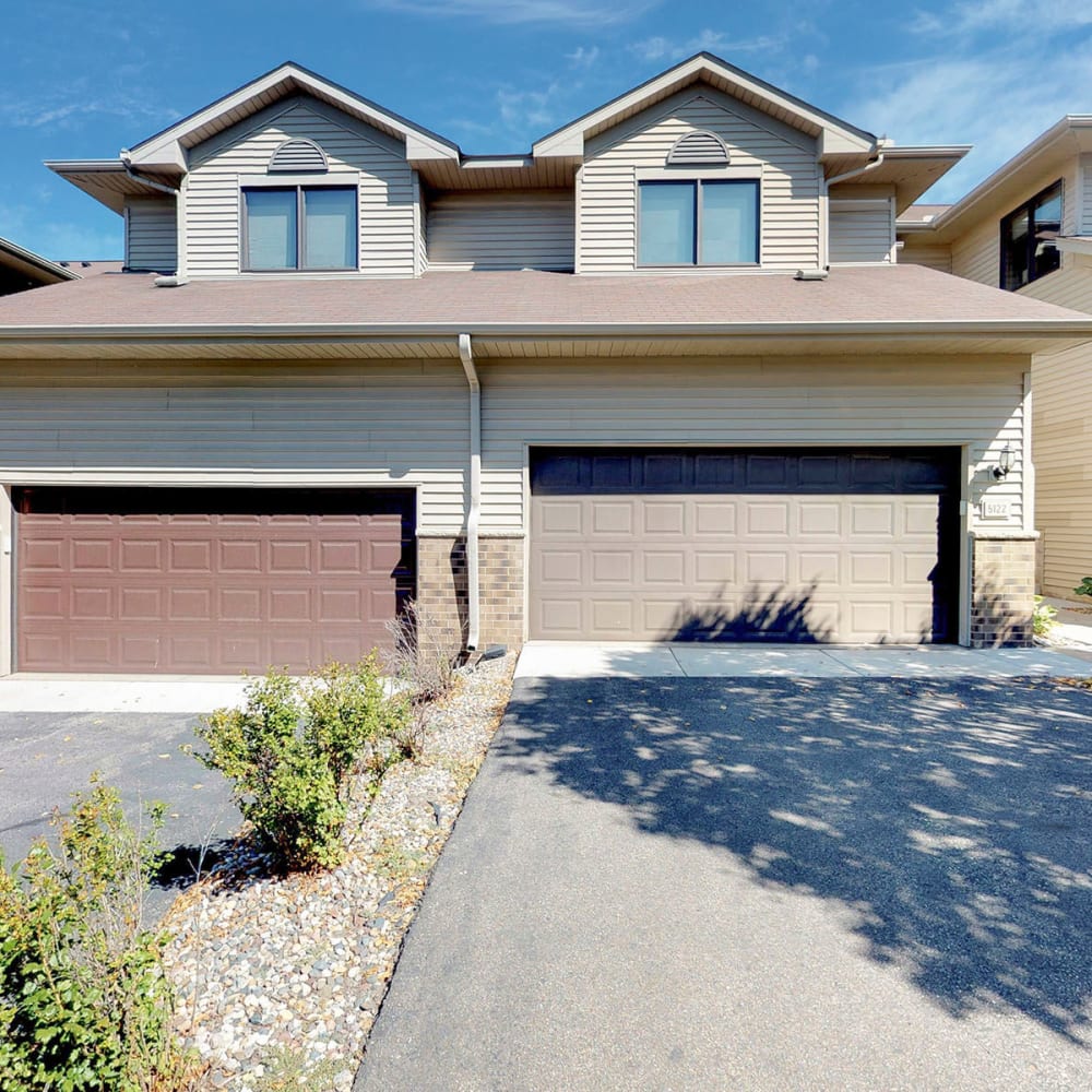 Private garages available with our townhomes at Oaks Lincoln Apartments & Townhomes in Edina, Minnesota