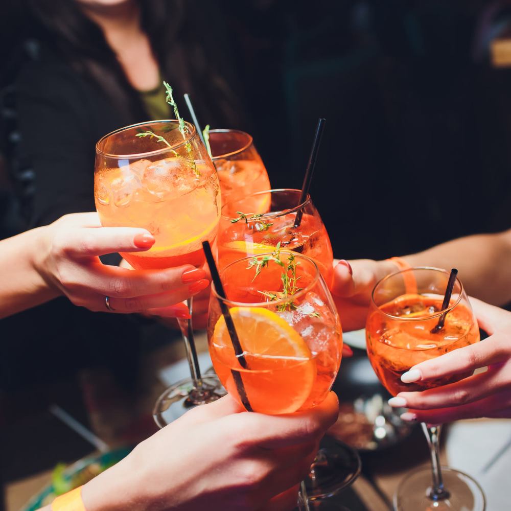 Residents getting drinks near The Ventura in New York, New York