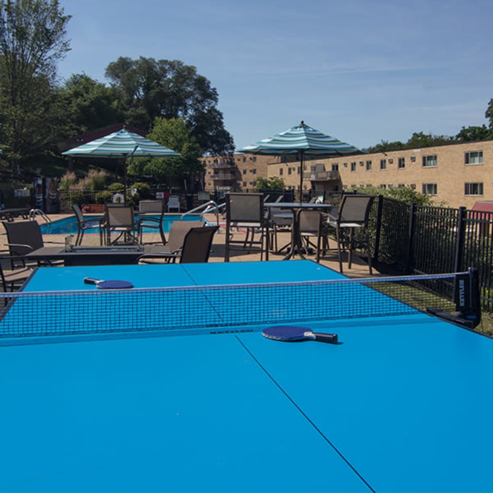 Ping pong table at Park Place of South Park in South Park, Pennsylvania